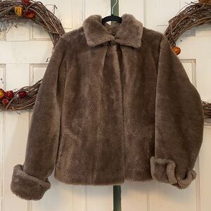 Chic Faux Fur Vintage Jacket